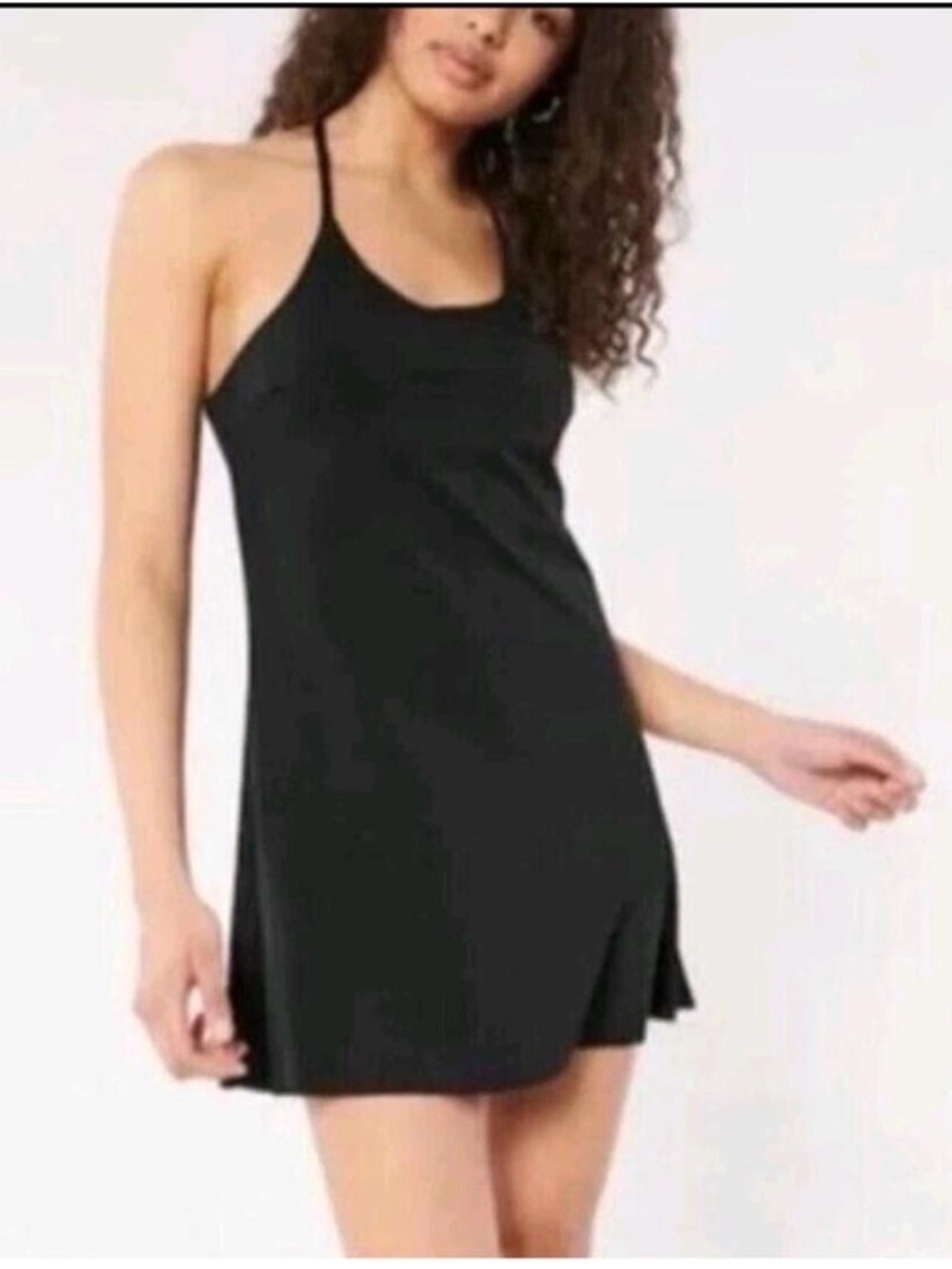 Gilly Hicks Black Active Mini Dress with Shorts and pocket S small